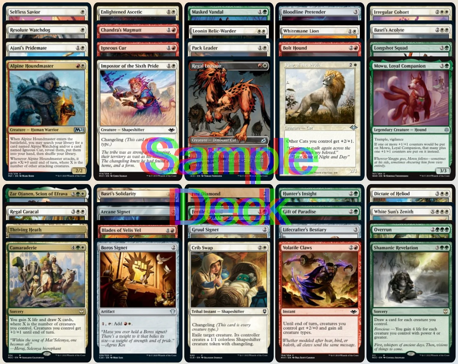 Cats & Dogs - Rin and Seri, Inseparable - Commander Deck - Image 3