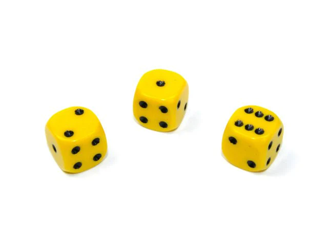 Set of Nine Dice - D6 - 12mm - Image 10