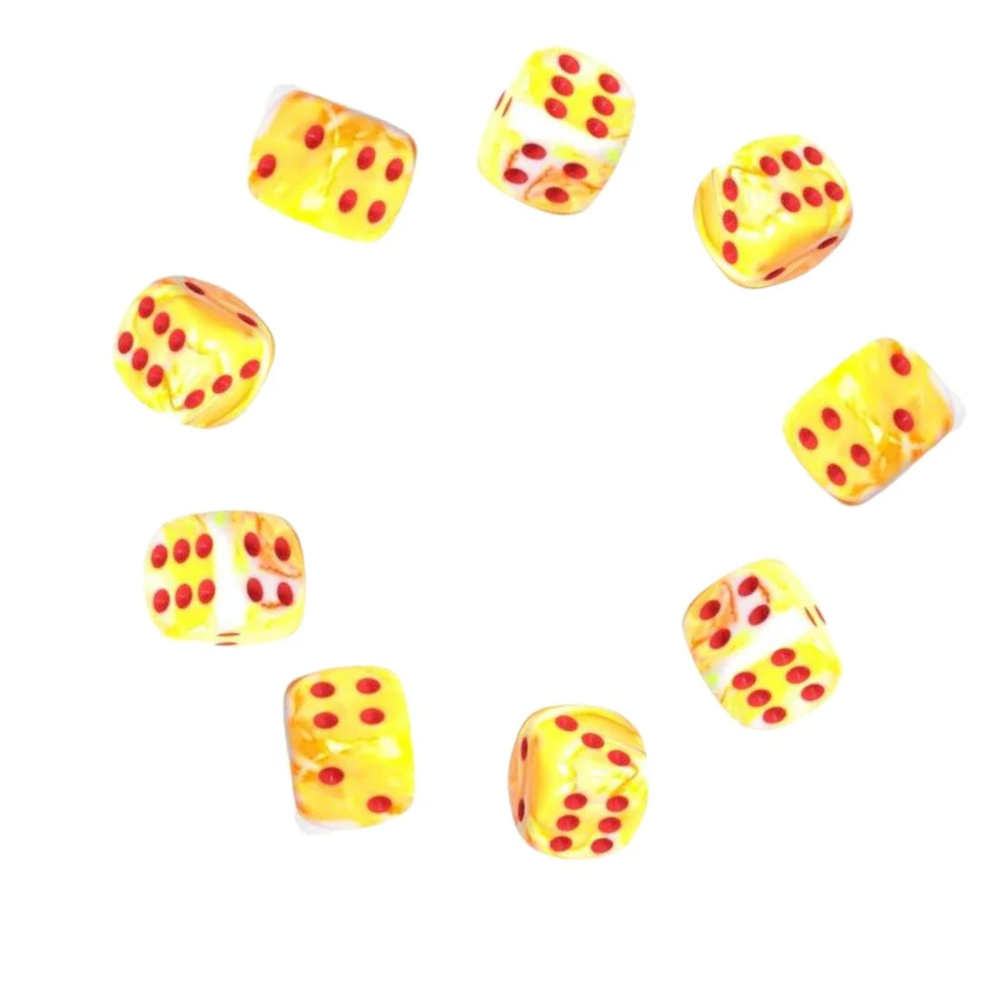 Set of Nine Dice - D6 - 12mm - Image 22