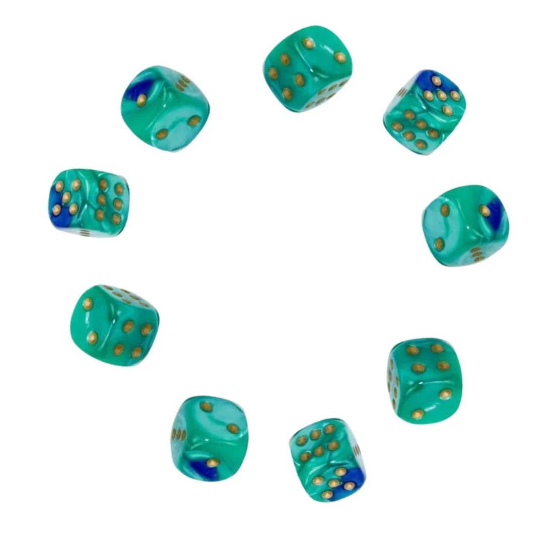 Set of Nine Dice - D6 - 12mm - Image 25