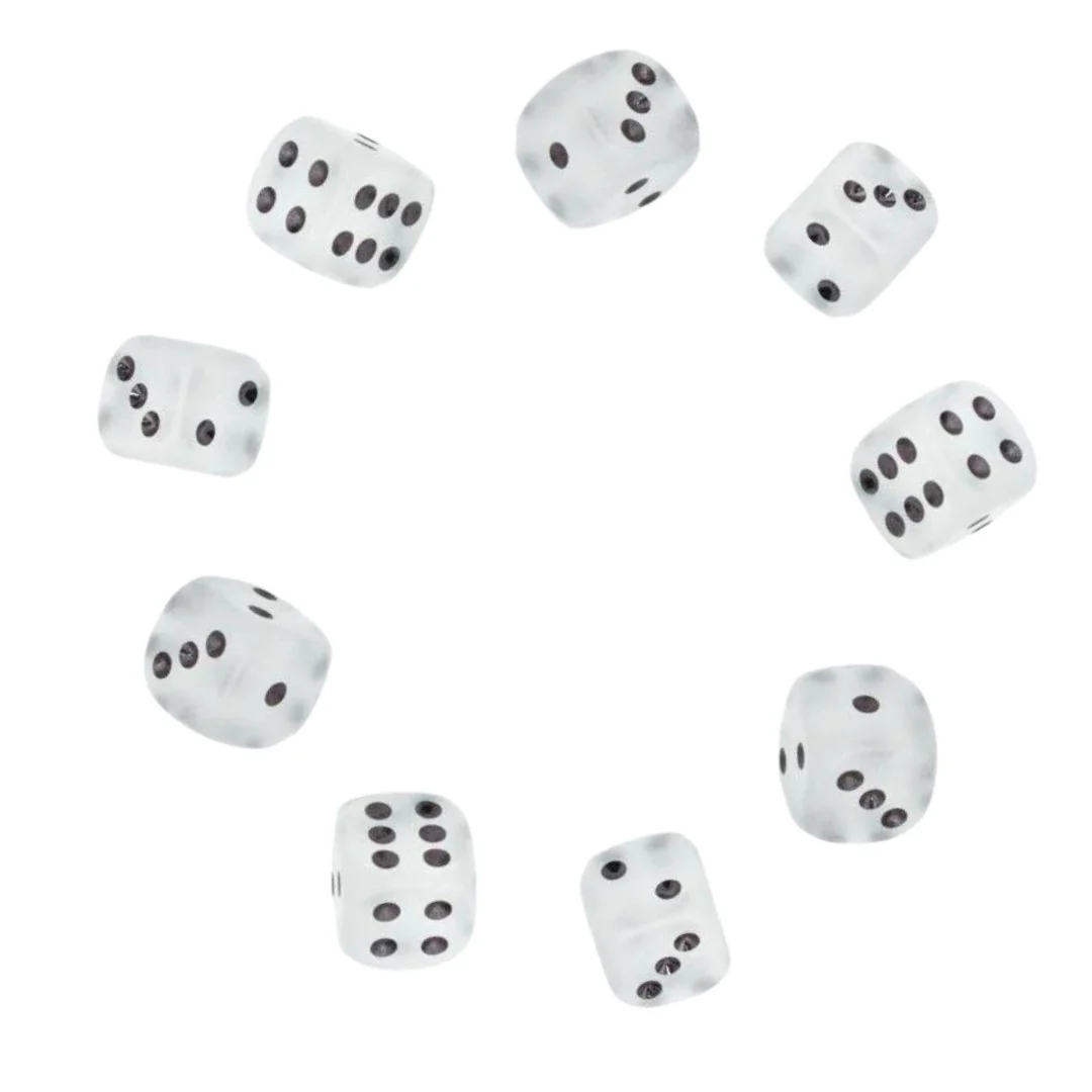 Set of Nine Dice - D6 - 12mm - Image 26