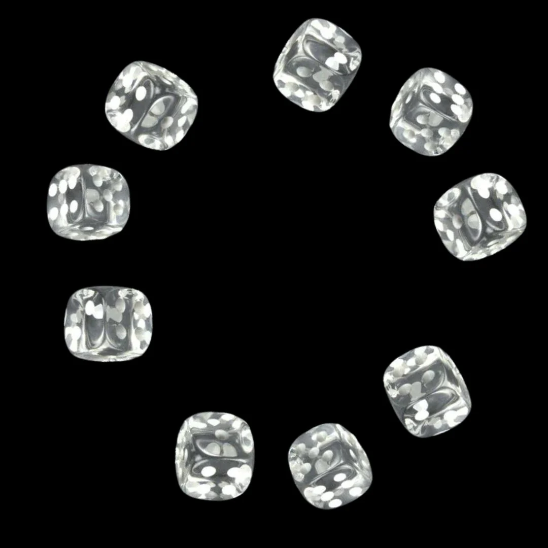 Set of Nine Dice - D6 - 12mm - Image 27