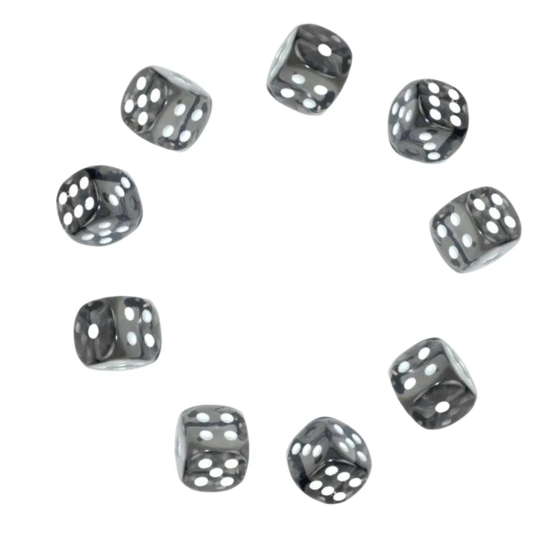 Set of Nine Dice - D6 - 12mm - Image 31