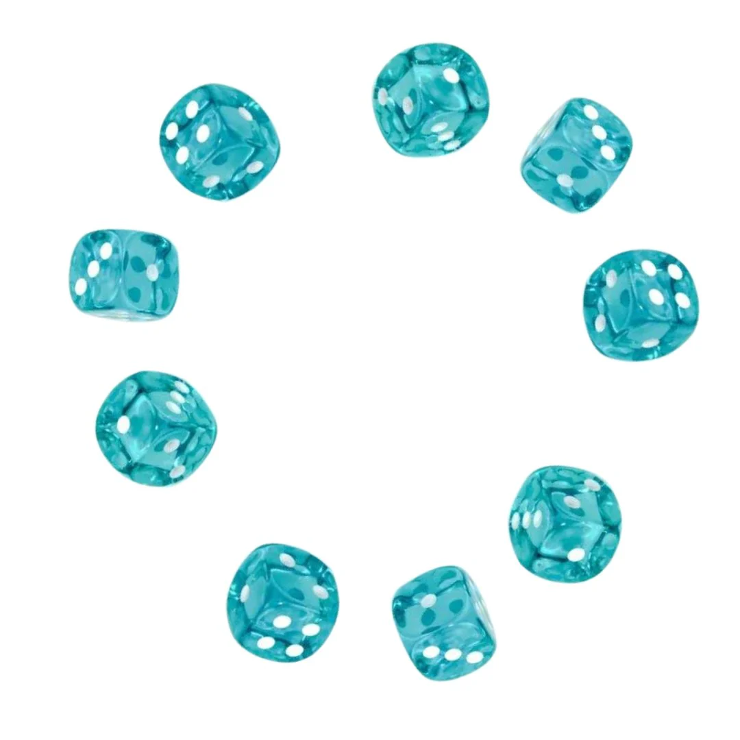 Set of Nine Dice - D6 - 12mm - Image 32