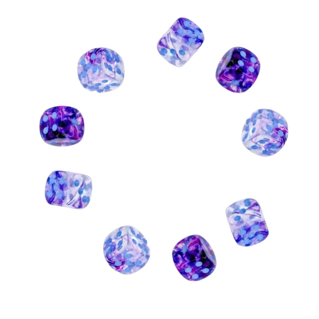 Set of Nine Dice - D6 - 12mm - Image 33