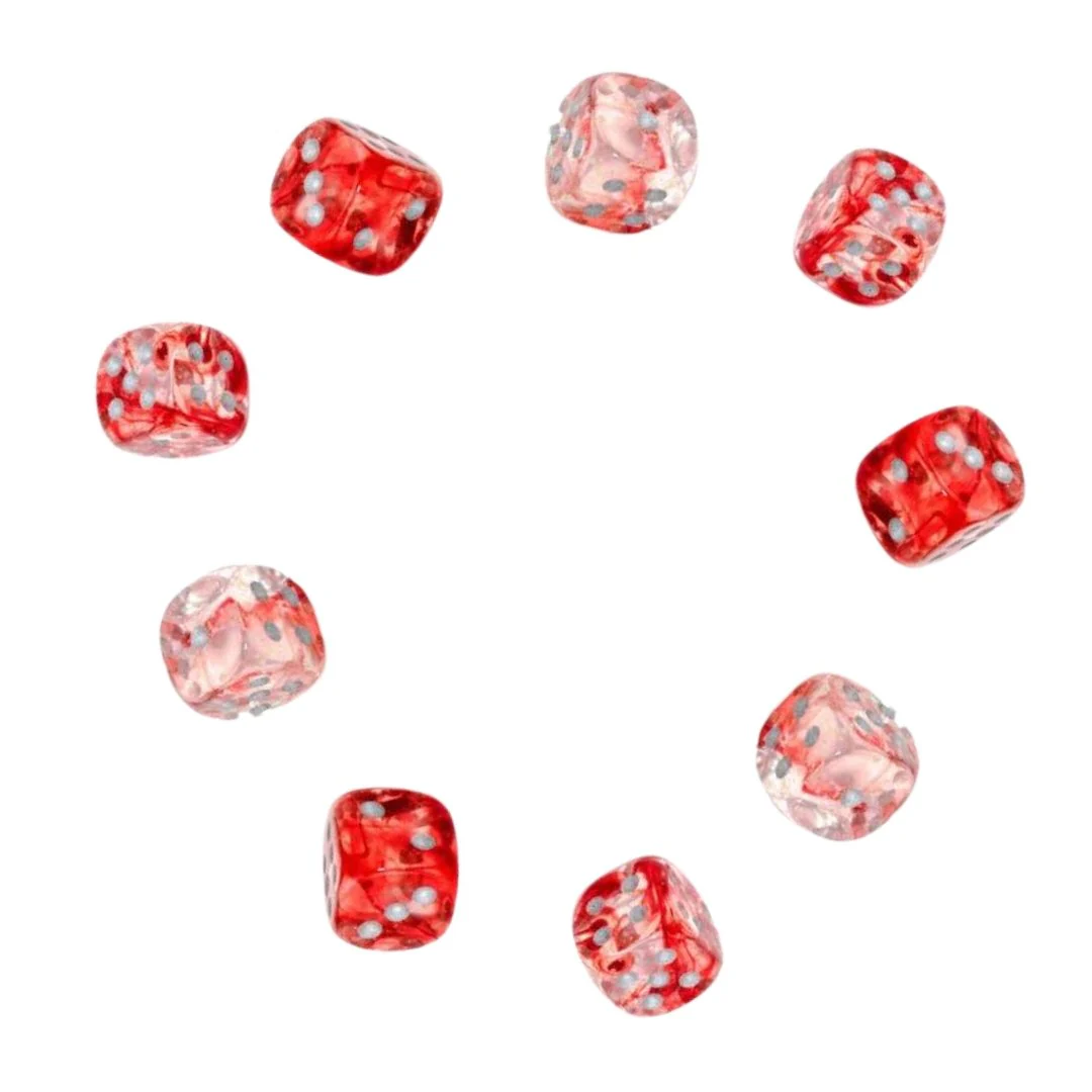 Set of Nine Dice - D6 - 12mm - Image 34