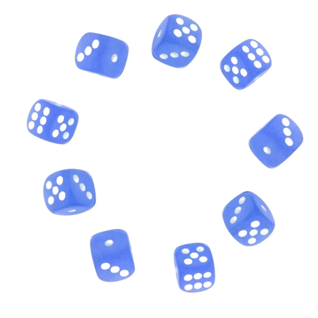 Set of Nine Dice - D6 - 12mm - Image 4