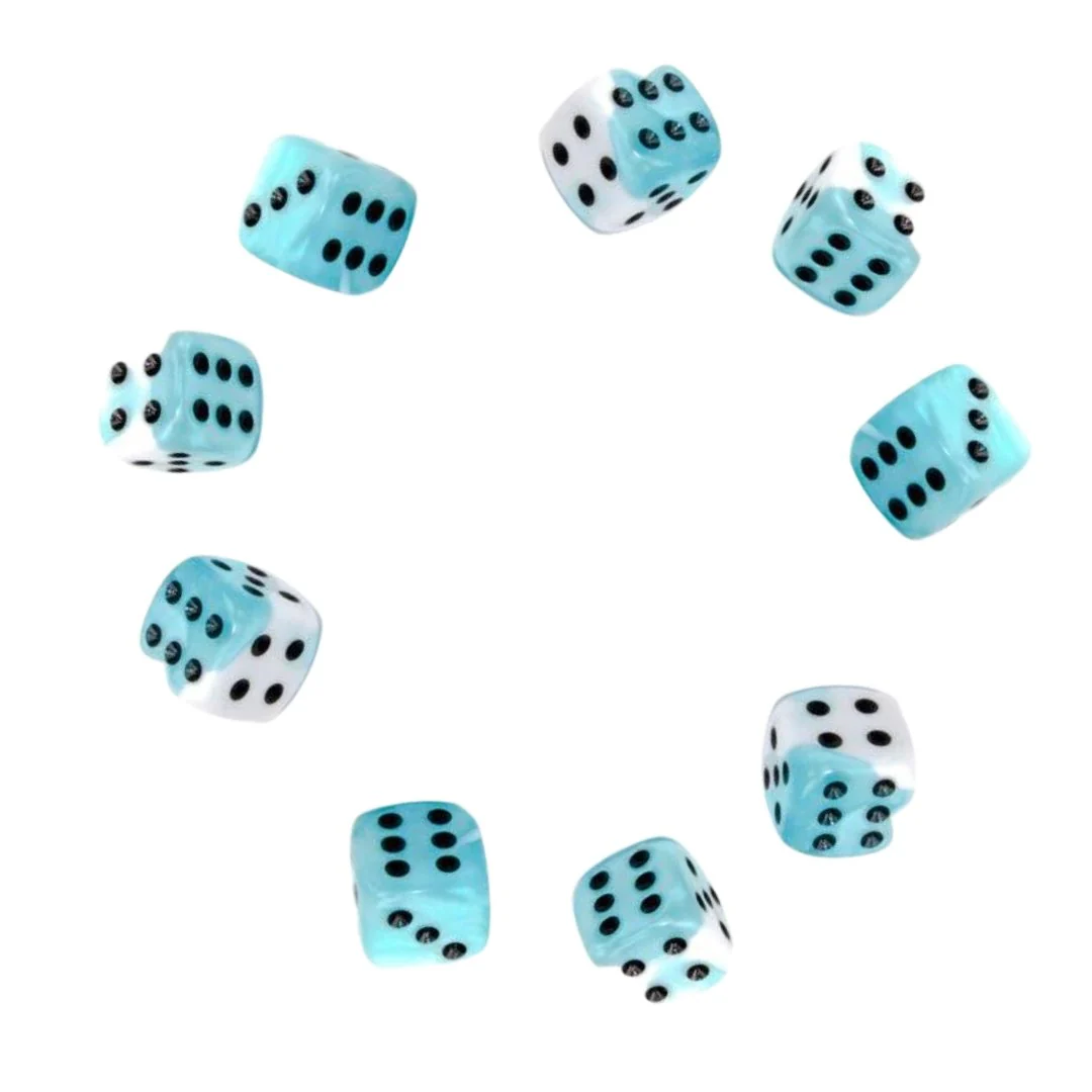 Set of Nine Dice - D6 - 12mm - Image 5